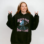 Beach Hair Don't Care - Surfing Theme Unisex Crewneck T-Shirt Sweatshirt Hoodie