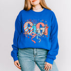 Gigi Ribbons, Stars And Fireworks - 4th Of July Unisex Crewneck T-Shirt Sweatshirt Hoodie