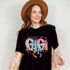Gigi Ribbons, Stars And Fireworks - 4th Of July Unisex Crewneck T-Shirt Sweatshirt Hoodie