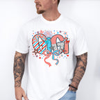 Gigi Ribbons, Stars And Fireworks - 4th Of July Unisex Crewneck T-Shirt Sweatshirt Hoodie