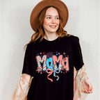 Mama Ribbons, Stars And Fireworks - 4th Of July Unisex Crewneck T-Shirt Sweatshirt Hoodie