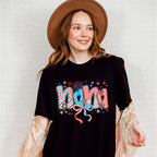 Nana Ribbons, Stars And Firework - 4th Of July Unisex Crewneck T-Shirt Sweatshirt Hoodie