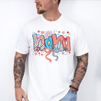 Nana Ribbons, Stars And Firework - 4th Of July Unisex Crewneck T-Shirt Sweatshirt Hoodie