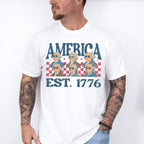 America EST. 1776 Founders - 4th Of July Unisex Crewneck T-Shirt Sweatshirt Hoodie