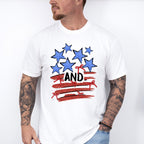 Stars And Stripes Red & Blue - 4th Of July Unisex Crewneck T-Shirt Sweatshirt Hoodie