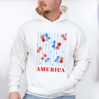 America Cherry Ribbons - 4th Of July Unisex Crewneck T-Shirt Sweatshirt Hoodie