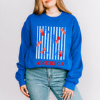 America Cherry Ribbons - 4th Of July Unisex Crewneck T-Shirt Sweatshirt Hoodie