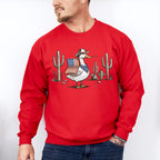 Duck Carrying US Flag - 4th Of July Unisex Crewneck T-Shirt Sweatshirt Hoodie