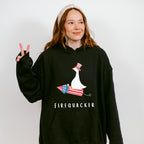Firequacker Duck Design - 4th Of July Unisex Crewneck T-Shirt Sweatshirt Hoodie