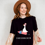 Firequacker Duck Design - 4th Of July Unisex Crewneck T-Shirt Sweatshirt Hoodie