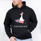 Firequacker Duck Design - 4th Of July Unisex Crewneck T-Shirt Sweatshirt Hoodie
