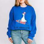 Firequacker Duck Design - 4th Of July Unisex Crewneck T-Shirt Sweatshirt Hoodie