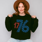 17 76 Red & Blue - 4th Of July Unisex Crewneck T-Shirt Sweatshirt Hoodie