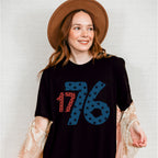 17 76 Red & Blue - 4th Of July Unisex Crewneck T-Shirt Sweatshirt Hoodie