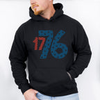 17 76 Red & Blue - 4th Of July Unisex Crewneck T-Shirt Sweatshirt Hoodie
