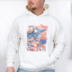 Land Of The Free Home Of The Brave Pink Design - 4th Of July Unisex Crewneck T-Shirt Sweatshirt Hoodie