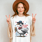 This Goose Is Loose Beer Design - 4th Of July Unisex Crewneck T-Shirt Sweatshirt Hoodie
