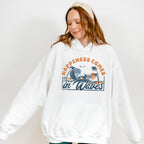 Happiness Comes In Waves Design - Surfing Theme Unisex Crewneck T-Shirt Sweatshirt Hoodie