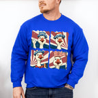 Happy Goose US Flag - 4th Of July Unisex Crewneck T-Shirt Sweatshirt Hoodie