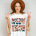 Happy Goose US Flag - 4th Of July Unisex Crewneck T-Shirt Sweatshirt Hoodie