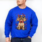 Spaniel And Fireworks - 4th Of July Unisex Crewneck T-Shirt Sweatshirt Hoodie