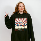 Red White And Goose US Flag - 4th Of July Unisex Crewneck T-Shirt Sweatshirt Hoodie