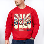 Red White And Goose US Flag - 4th Of July Unisex Crewneck T-Shirt Sweatshirt Hoodie