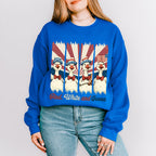 Red White And Goose US Flag - 4th Of July Unisex Crewneck T-Shirt Sweatshirt Hoodie