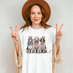 US Bandanas And Hats Dogs - 4th Of July Unisex Crewneck T-Shirt Sweatshirt Hoodie