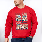 Red White And Goose Collage - 4th Of July Unisex Crewneck T-Shirt Sweatshirt Hoodie