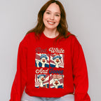 Red White And Goose Collage - 4th Of July Unisex Crewneck T-Shirt Sweatshirt Hoodie
