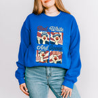 Red White And Goose Collage - 4th Of July Unisex Crewneck T-Shirt Sweatshirt Hoodie