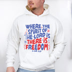 Where The Spirit Of The Lord Is There Is Freedom - 4th Of July Unisex Crewneck T-Shirt Sweatshirt Hoodie