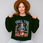 Chill The Fourth Out Girl Design - 4th Of July Unisex Crewneck T-Shirt Sweatshirt Hoodie