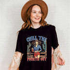 Chill The Fourth Out Girl Design - 4th Of July Unisex Crewneck T-Shirt Sweatshirt Hoodie