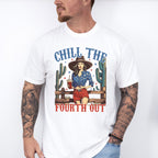 Chill The Fourth Out Girl Design - 4th Of July Unisex Crewneck T-Shirt Sweatshirt Hoodie
