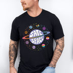 Safe Space Planets - Gay Unisex Crewneck T-Shirt Sweatshirt Hoodie