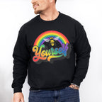 Yourself Bee Rainbow - Gay Unisex Crewneck T-Shirt Sweatshirt Hoodie