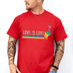 Love Is Love Rainbow - Gay Unisex Crewneck T-Shirt Sweatshirt Hoodie