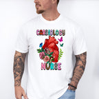 Cardiology Nurse Heart Floral Design - Cardiac Nurse Unisex Crewneck T-Shirt Sweatshirt Hoodie
