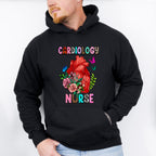 Cardiology Nurse Heart Floral Design - Cardiac Nurse Unisex Crewneck T-Shirt Sweatshirt Hoodie