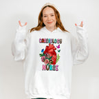 Cardiology Nurse Heart Floral Design - Cardiac Nurse Unisex Crewneck T-Shirt Sweatshirt Hoodie
