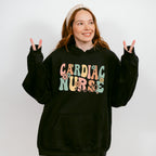 Cardiac Nurse Flowers Design - Cardiac Nurse Unisex Crewneck T-Shirt Sweatshirt Hoodie