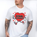 Stemi StopERs Running Heart Design - Cardiac Nurse Unisex Crewneck T-Shirt Sweatshirt Hoodie