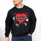 Stemi StopERs Running Heart Design - Cardiac Nurse Unisex Crewneck T-Shirt Sweatshirt Hoodie