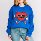 Stemi StopERs Running Heart Design - Cardiac Nurse Unisex Crewneck T-Shirt Sweatshirt Hoodie