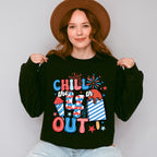 Chill The 4th Out Fireworks 4Th Of July Unisex Crewneck T-Shirt Sweatshirt Hoodie