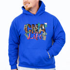 CNA Life Doodles Design - CNA Unisex Crewneck T-Shirt Sweatshirt Hoodie
