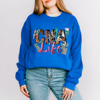 CNA Life Doodles Design - CNA Unisex Crewneck T-Shirt Sweatshirt Hoodie