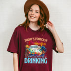 Today's Forecast Cruising With A Chance Of Drinking - Vacation Unisex Crewneck T-Shirt Sweatshirt Hoodie